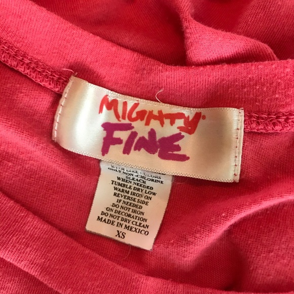 Mighty Fine pink cropped tee - Picture 6 of 8